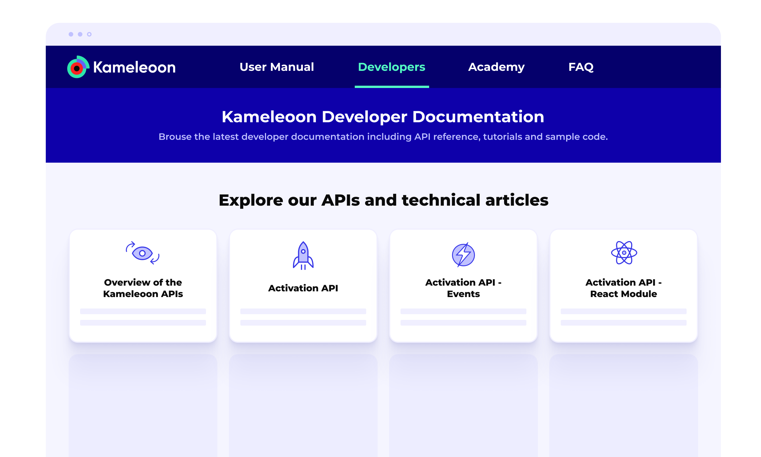 Kameleoon developer platform