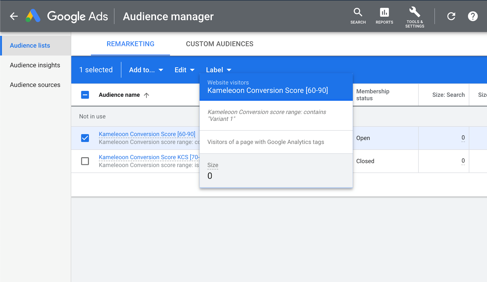 How to monitor results using the built-in Google Ads or Facebook Ad dashboards