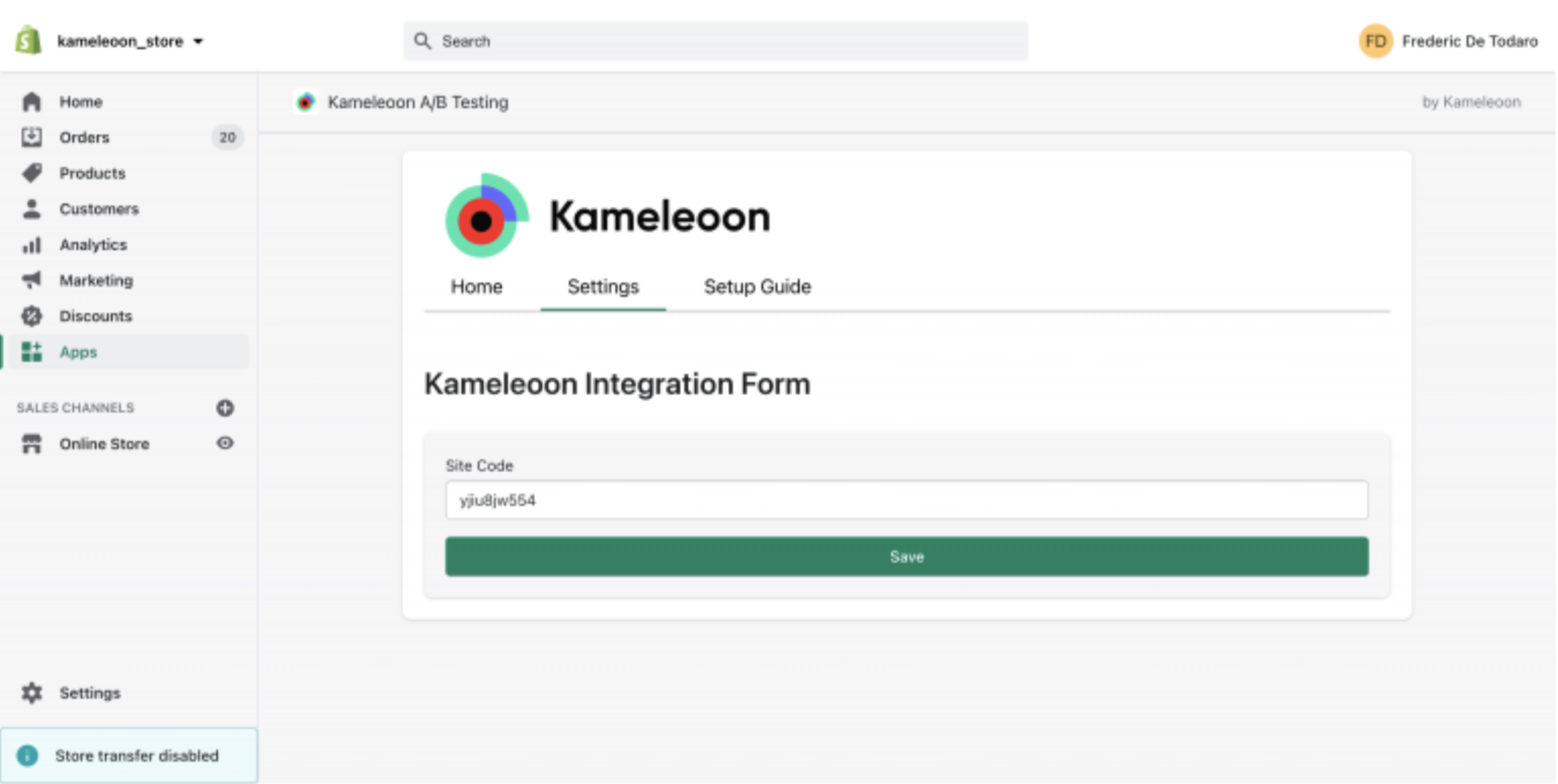 How to set up Kameleoon with your Shopify Plus Store