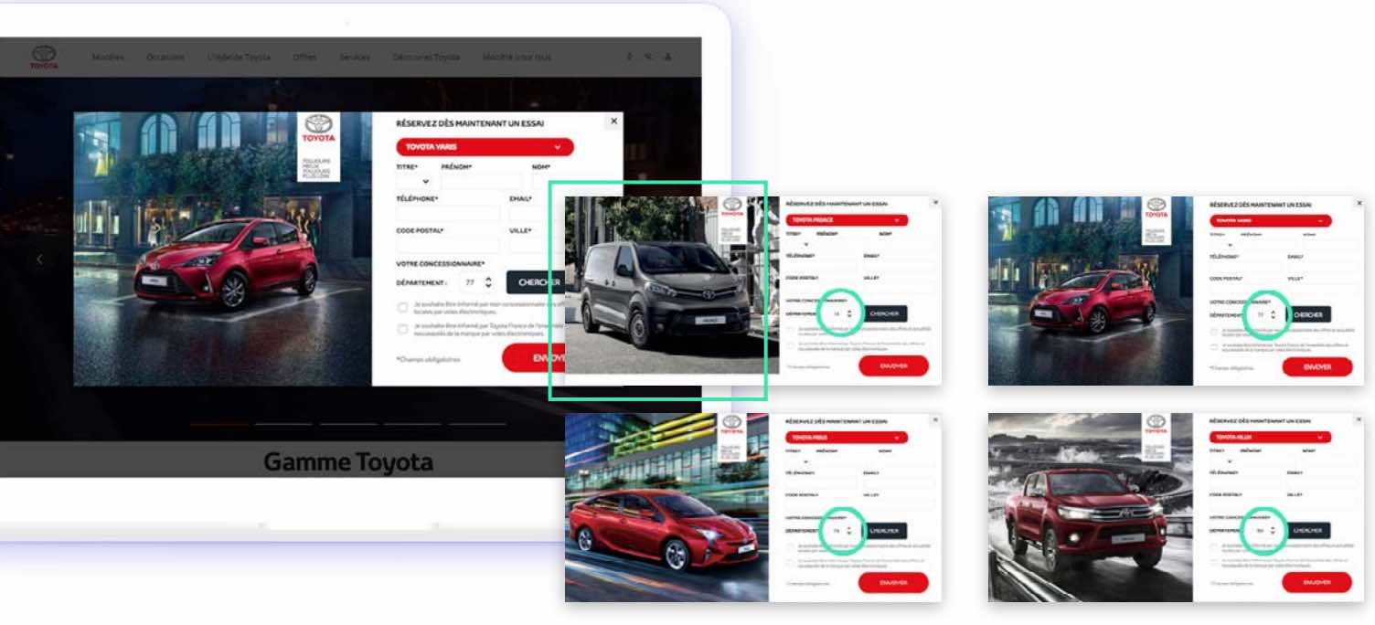 Toyota personnalisation