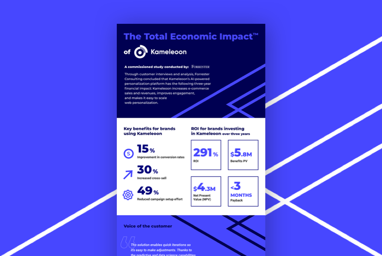 Infographics Total Economic Impact of Kameleoon