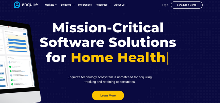 Software designed for the healthcare industry with Enquire