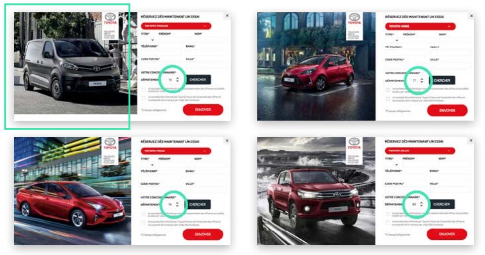 Toyota utilise l'IA pour personnaliser ses pages produits en fonction des segments identifiés