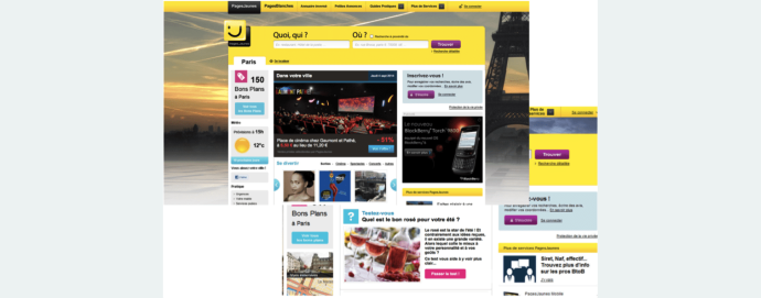 Pages Jaunes - homepage UX