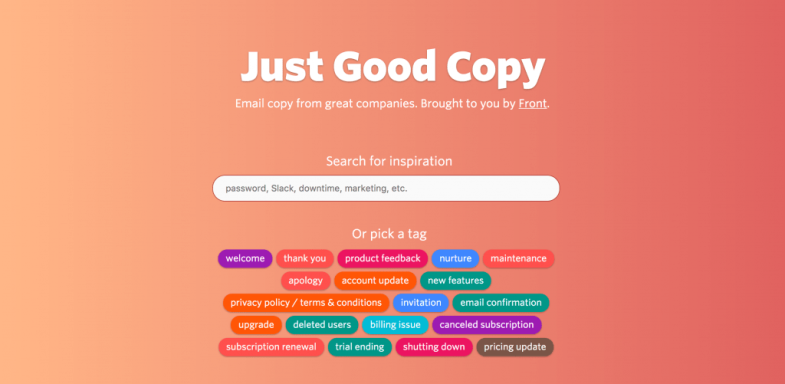 Examples of a good email copy